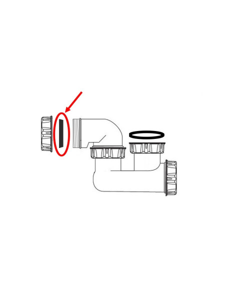 Joint conique rigide Ø 40 mm pour siphon - Plomberie Online