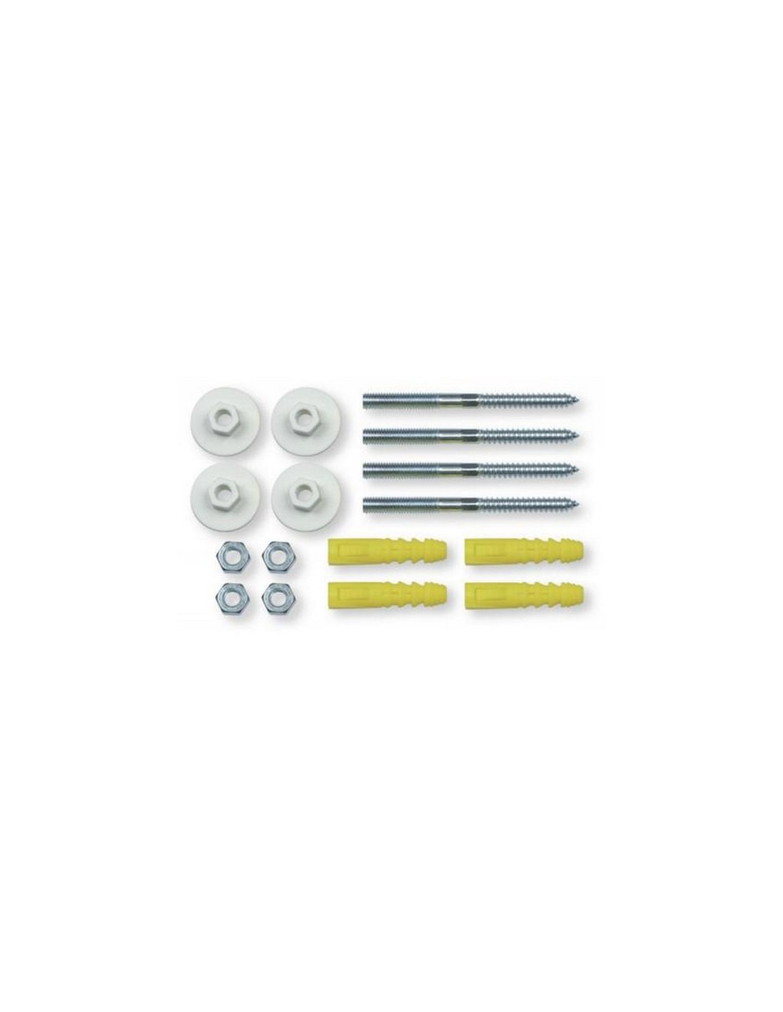 KIT FIXATION WC INOXYDABLE (VERTICAL) · 2 VIS DOUBLE FILET