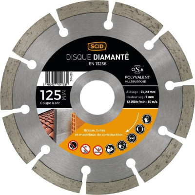 Disque diamant Ø 125 mmm - Plomberie Online