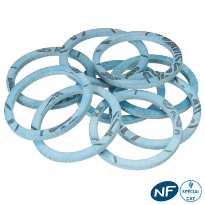 joint GAZ agrée GDF joint fibre aramide NBR joint Bleu différent diamètre -  sespdistribution