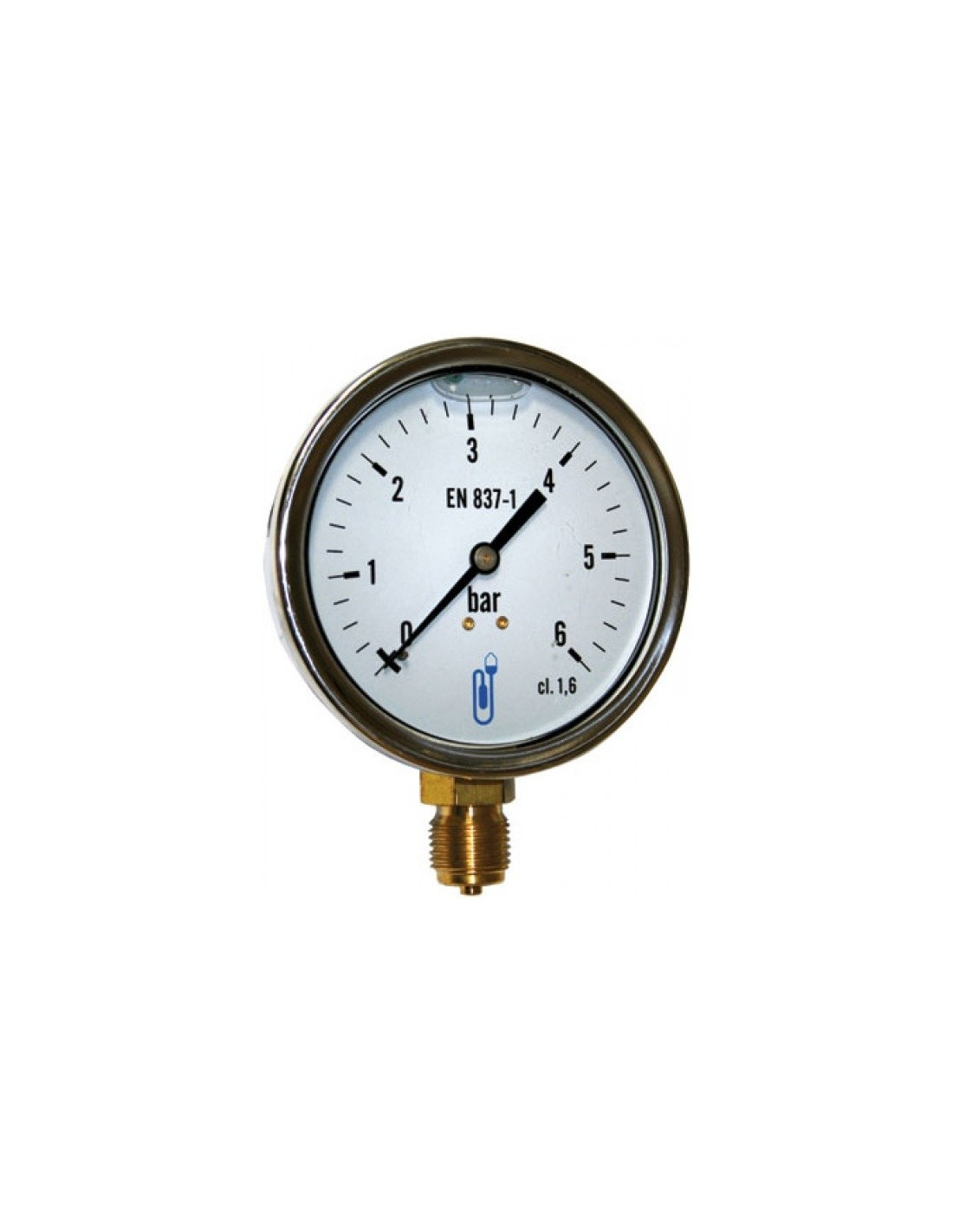 Manomètre de 1/4 pouces, compresseur à 6 barres, pression d'air comprimé,  pour la mesure de l'air, de l'eau, du pétrole et du gaz - AliExpress