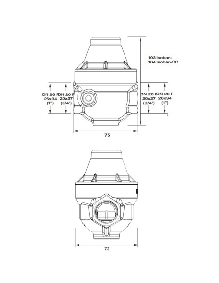 Réducteur de pression acier ISOBAR+MG Itron