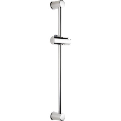 Barre de douche Ø 19 mm chromée avec curseur douchette à bouton - ODYSSEA