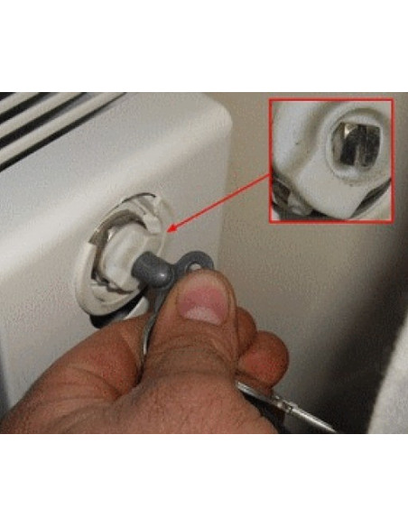 Clé pour purgeur et vidange de radiateur - carré de 5 mm - Securite &  Chauffage - Somatherm - Ayor
