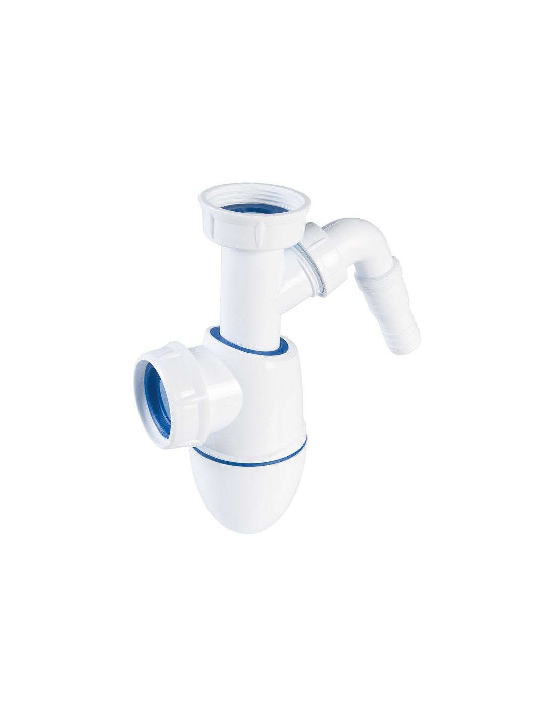 Nicoll Easyphon Siphon avec joint comprimé pour évier, avec raccord pour  lave-vaisselle (LM-0224408) - Livea Sanitaire