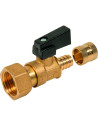 Vanne raccord PER à glissement - écrou 1/2" - PER 16 mm - PBTUB VANP216
