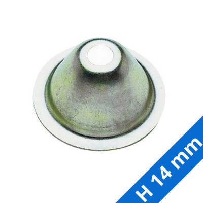 Rosace conique H 14 mm pour collier sur patte à vis