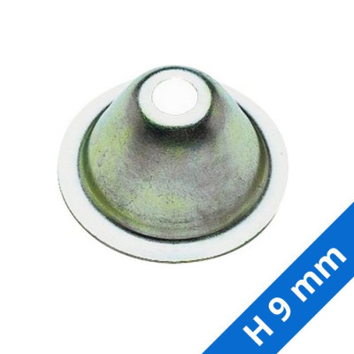 Rosace conique H 9 mm pour collier sur patte à vis