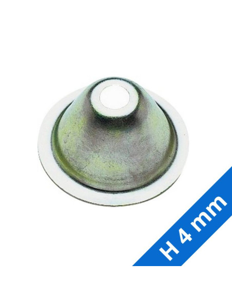 Rosace conique H 4 mm pour collier sur patte à vis - Plomberie Online