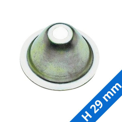 Rosace conique H 29 mm pour collier sur patte à vis