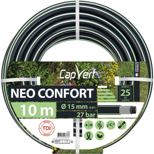 Tuyau d'arrosage Ø int. 15 mm Neo Confort L 10 m - CAPVERT