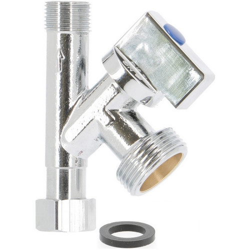 Robinet de piquage machine à laver 3/4" - MF 3/8" réf. 671053 - SFERACO