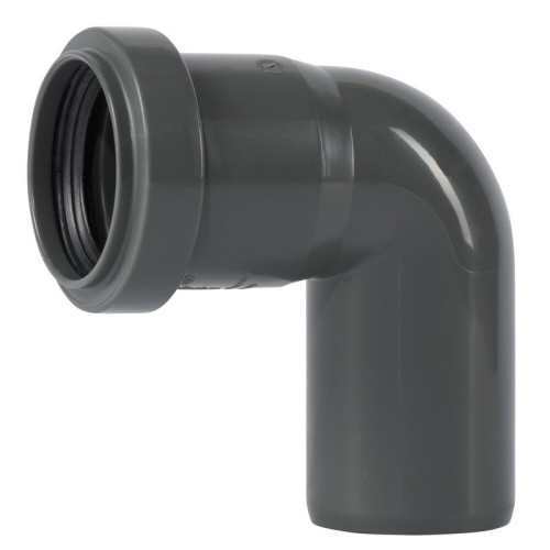 Coude PVC 87° MF Ø 32 mm avec joint à lèvre intégré - HT SAFE