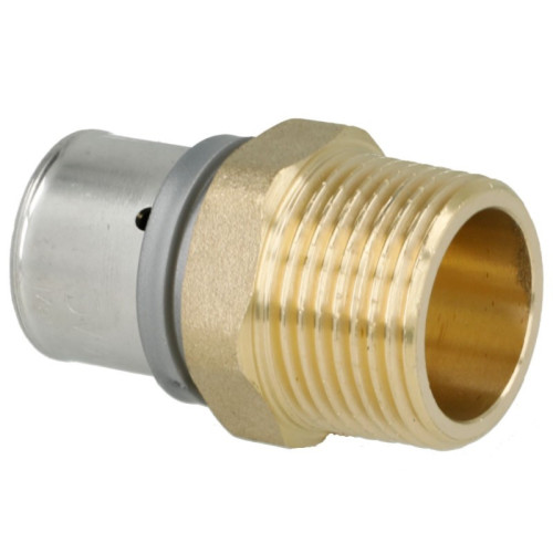 Raccord multicouche mâle à sertir 16 - 20 - 26 - 32 mm - PIPETEC