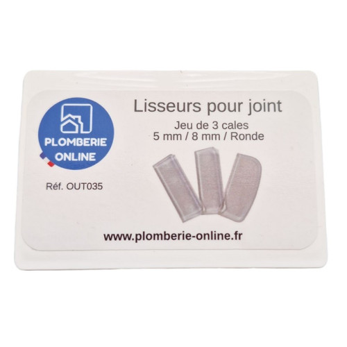 Coffret de 3 lisseurs pour joint silicone, mastic, ... Plomberie Online
