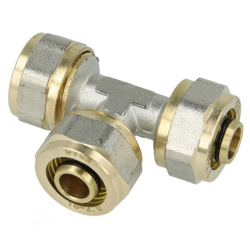 Té multicouche Ø 26 mm à compression - PIPETEC