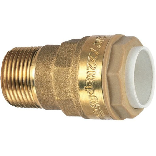 Raccord rapide Ø 22 mm - Mâle 3/4" à emboitement  615B034022 - ITAP FIT