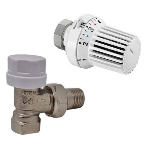 Pack robinet 1/2" + tête thermostatique OVENTROP Uni XH pour radiateur