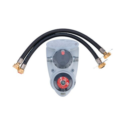 Kit propane fixe 2 bouteilles avec inverseur / détendeur et lyres 8195LE1 - CLESSE