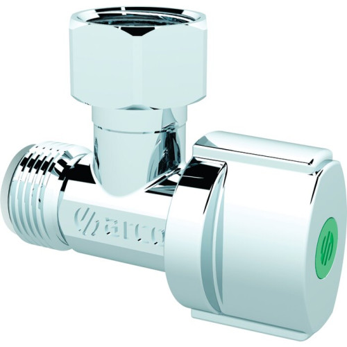 Robinet d'arrêt WC 1/4 tour équerre chromé 3/8" NF741 - ARCO