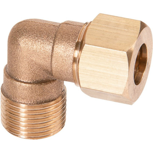 Raccord mâle coudé bicône Ø 12 mm - M 3/8" (12x17) - Sélection PLOMBERIE ONLINE